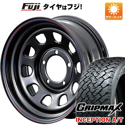 【新品】ジムニーシエラ 夏タイヤ ホイール4本セット 225/70R16 グリップマックス インセプション A/T RWL(限定) モーターファーム DAYTONA 16インチ｜fujicorporation