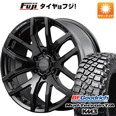 【新品国産6穴139.7車】 夏タイヤ ホイール4本セット 285/55R20 BFG マッドテレーンT/A KM3 レイズ デイトナ F6ゲイン ブラックエディション 20インチ :fuji 11803 146064 26500 26500:フジコーポレーション