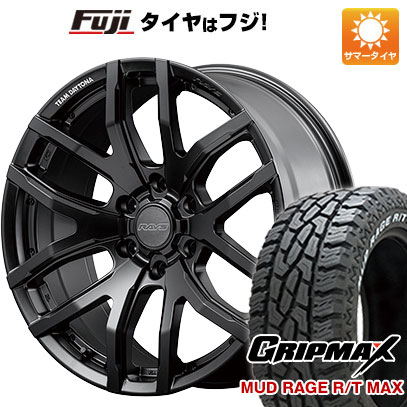 【新品国産6穴139.7車】 夏タイヤ ホイール4本セット 35X12.5R17 GRIPMAX マッドレイジR/T MAX RWL(限定) レイズ デイトナ F6 Gain Black Edition 17インチ :fuji 11822 146063 33660 33660:フジコーポレーション