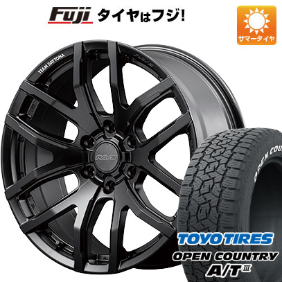 【新品国産6穴139.7車】 夏タイヤ ホイール4本セット 285/70R17 OPEN COUNTRY A/T III RWL/RBL レイズ デイトナ F6ゲイン ブラックエディション 17インチ :fuji 11822 146063 42857 42857:フジコーポレーション