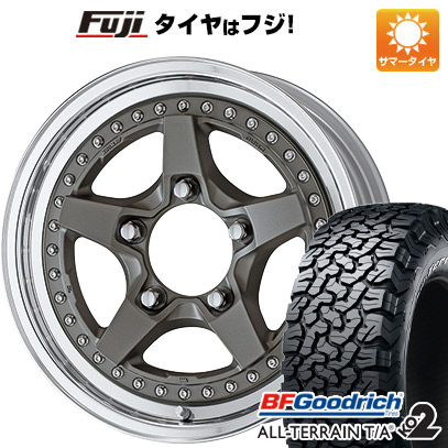 【新品】ジムニーシエラ 夏タイヤ ホイール4本セット 215/70R16 BFグッドリッチ オールテレーンT/A KO2 RWL/RBL ワーク クラッグ ガルバトレ2 16インチ :fuji 16701 146046 22212 22212:フジコーポレーション