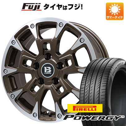 クーポン配布中 【新品国産5穴114.3車】 夏タイヤ ホイール4本セット 215/65R16 ピレリ パワジー ビッグウエイ B LUGNAS BRD(ブロンズポリッシュ) 16インチ :fuji 1310 146654 36998 36998:フジコーポレーション