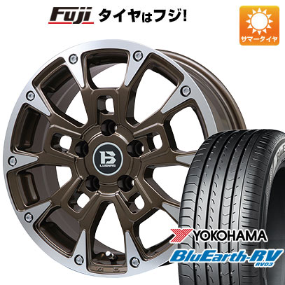 【パンク保証付き】【新品国産5穴114.3車】 夏タイヤ ホイール4本セット 215/60R16 ヨコハマ ブルーアース RV-03 ビッグウエイ B-LUGNAS BRD  16インチ｜fujicorporation