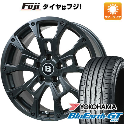 【新品国産5穴114.3車】 夏タイヤ ホイール4本セット 215/60R16 ヨコハマ ブルーアース GT AE51 ビッグウエイ B LUGNAS BRD(マットブラック) 16インチ :fuji 1601 146661 28569 28569:フジコーポレーション