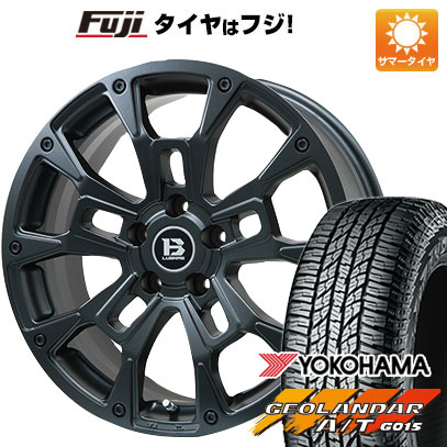 【新品国産5穴114.3車】 夏タイヤ ホイール４本セット 245/70R16 ヨコハマ ジオランダー A/T G015 RBL ビッグウエイ B LUGNAS BRD(マットブラック) 16インチ :fuji 15841 146661 22910 22910:フジコーポレーション