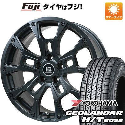 【新品国産5穴114.3車】 夏タイヤ ホイール４本セット 245/70R16 ヨコハマ ジオランダー H/T G056 ビッグウエイ B LUGNAS BRD(マットブラック) 16インチ :fuji 15841 146661 21377 21377:フジコーポレーション