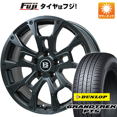 【新品国産5穴114.3車】 夏タイヤ ホイール４本セット 235/55R18 ダンロップ グラントレック PT5 ビッグウエイ B LUGNAS BRD(マットブラック) 18インチ :fuji 1303 146664 40825 40825:フジコーポレーション