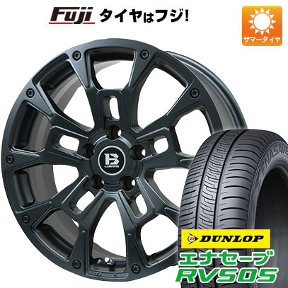 【新品国産5穴114.3車】 夏タイヤ ホイール4本セット 215/60R16 ダンロップ エナセーブ RV505 ビッグウエイ B-LUGNAS BRD(マットブラック) 16インチ｜fujicorporation