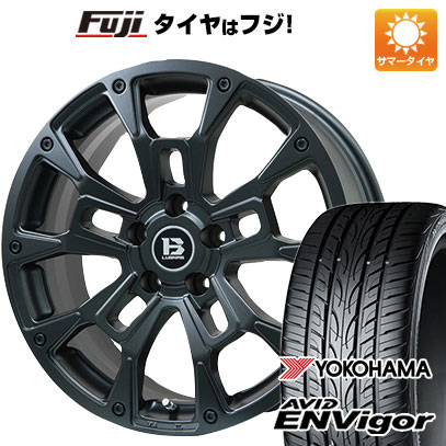 【新品国産5穴114.3車】 夏タイヤ ホイール４本セット 235/55R18 ヨコハマ エイビッド エンビガーS321 ビッグウエイ B LUGNAS BRD(マットブラック) 18インチ :fuji 1303 146664 43107 43107:フジコーポレーション