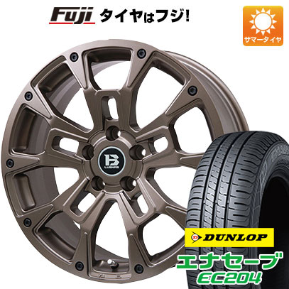 【新品国産5穴114.3車】 夏タイヤ ホイール4本セット 215/60R16 ダンロップ エナセーブ EC204 ビッグウエイ B LUGNAS BRD(マットブロンズ) 16インチ :fuji 1601 146662 25571 25571:フジコーポレーション