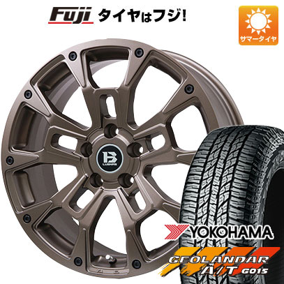 【新品国産5穴114.3車】 夏タイヤ ホイール４本セット 245/70R16 ヨコハマ ジオランダー A/T G015 OWL/RBL ビッグウエイ B LUGNAS BRD(マットブロンズ) 16インチ :fuji 15841 146662 24490 24490:フジコーポレーション