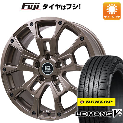 【新品国産5穴114.3車】 夏タイヤ ホイール4本セット 215/60R16 ダンロップ ルマン V+(ファイブプラス) ビッグウエイ B LUGNAS BRD(マットブロンズ) 16インチ :fuji 1601 146662 40687 40687:フジコーポレーション