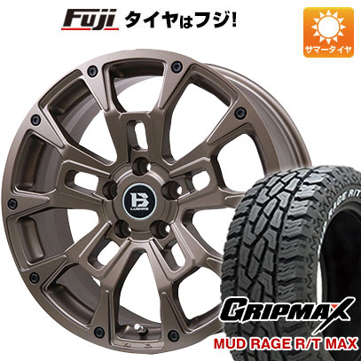 【新品国産5穴114.3車】 夏タイヤ ホイール４本セット 215/70R16 グリップマックス マッドレイジR/T MAX RWL(限定) ビッグウエイ B LUGNAS BRD 16インチ :fuji 1581 146662 33238 33238:フジコーポレーション