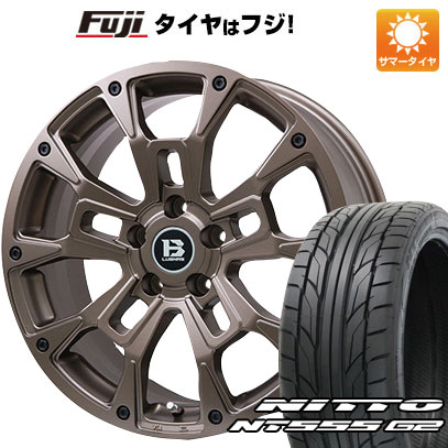 【パンク保証付き】【新品国産5穴114.3車】 夏タイヤ ホイール４本セット 225/45R18 ニットー NT555 G2 ビッグウエイ B LUGNAS BRD(マットブロンズ) 18インチ :fuji 1261 146665 23608 23608:フジコーポレーション