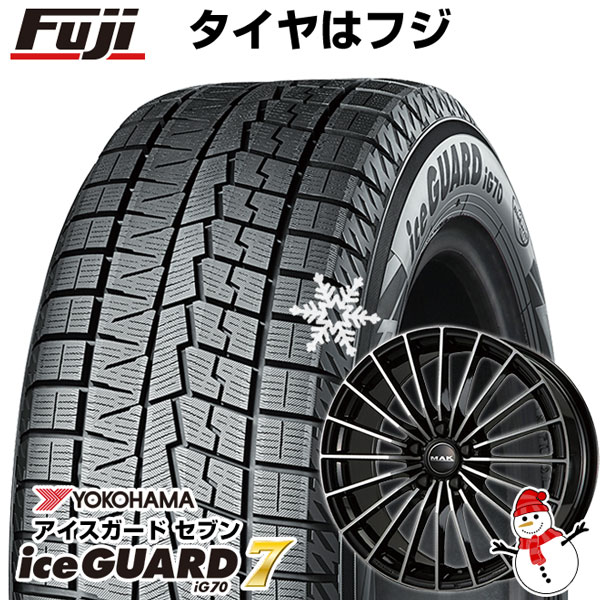 【パンク保証付】【新品】輸入車用 ステルヴィオ スタッドレスタイヤ ホイール4本セット 235/60R18 ヨコハマ アイスガード セブンIG70 MAK アレーゼ 18インチ :fuji 27707 102207 38396 38396:フジコーポレーション