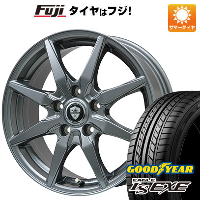 【新品国産5穴114.3車】 夏タイヤ ホイール４本セット 225/45R18 グッドイヤー イーグル エルエス エグゼ(限定) ブランドル CJ28 18インチ｜fujicorporation