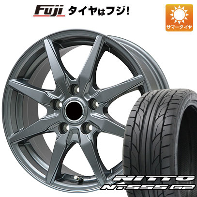 【パンク保証付き】【新品国産5穴114.3車】 夏タイヤ ホイール４本セット 215/35R18 ニットー NT555 G2 ブランドル CJ28 18インチ :fuji 15661 149835 23601 23601:フジコーポレーション