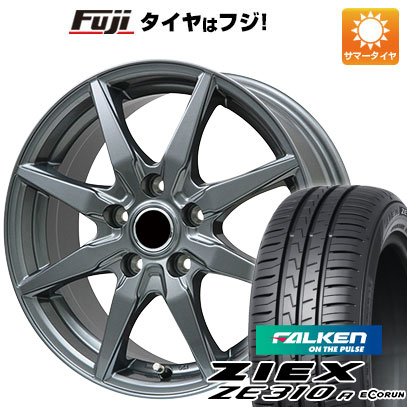 【新品国産5穴114.3車】 夏タイヤ ホイール４本セット 225/55R17 ファルケン ジークス ZE310R エコラン(限定) ブランドル CJ28 17インチ｜fujicorporation