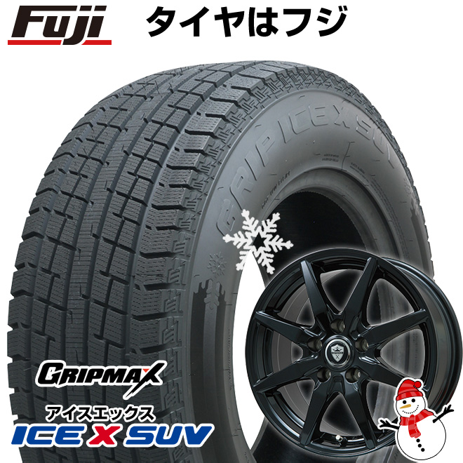 【新品国産5穴114.3車】 スタッドレスタイヤ ホイール4本セット 225/55R18 グリップマックス アイスX SUV BSW(限定2023年製) ブランドル CJ28B 18インチ｜fujicorporation