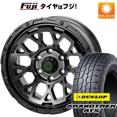 【新品国産5穴114.3車】 夏タイヤ ホイール4本セット 215/65R16 ダンロップ グラントレック AT5 4x4 エアージー ロックス ゴーストエディション 16インチ :fuji 1310 147252 32865 32865:フジコーポレーション