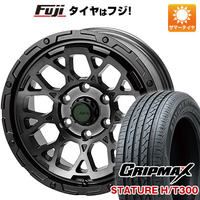 【新品国産5穴114.3車】 夏タイヤ ホイール4本セット 225/65R17 グリップマックス スタチャー H/T300 BSW（限定） 4X4 エアージー ロックス GHOST ED. 17インチ :fuji 2182 147253 40203 40203:フジコーポレーション