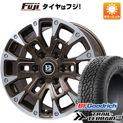 【新品国産6穴139.7車】 夏タイヤ ホイール4本セット 285/60R18 BFグッドリッチ トレールテレーンT/A ORBL ビッグウエイ B LUGNAS BRD(マットブロンズ) 18インチ :fuji 16581 146676 36814 36814:フジコーポレーション