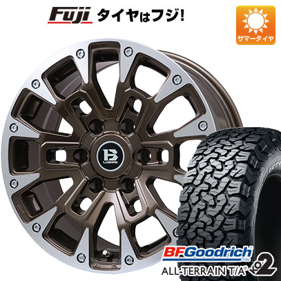 【新品国産6穴139.7車】 夏タイヤ ホイール4本セット 265/65R18 BFグッドリッチ オールテレーンT/A KO2 RWL/RBL ビッグウエイ B LUGNAS BRD 18インチ :fuji 16581 146676 21282 21282:フジコーポレーション