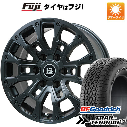 【新品国産6穴139.7車】 夏タイヤ ホイール4本セット 285/60R18 BFグッドリッチ トレールテレーンT/A ORBL ビッグウエイ B LUGNAS BRD(マットブラック) 18インチ :fuji 16581 146675 36814 36814:フジコーポレーション