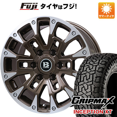 クーポン配布中 【新品】プラド 夏タイヤ ホイール4本セット 265/65R17 グリップマックス インセプション X/T RWL(限定) ビッグウエイ B LUGNAS BRD 17インチ :fuji 11822 146672 33364 33364:フジコーポレーション