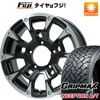 【新品】ジムニーシエラ 夏タイヤ ホイール4本セット 225/70R16 グリップマックス インセプション A/T RWL(限定) ビッグウエイ B LUGNAS BRD 16インチ :fuji 16701 146649 42221 42221:フジコーポレーション