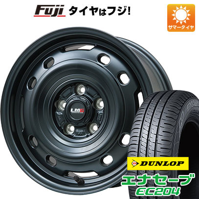 【新品国産5穴114.3車】 夏タイヤ ホイール4本セット 215/65R16 ダンロップ エナセーブ EC204 レアマイスター LMG OFF STYLE 2 (マットブラック) 16インチ :fuji 1310 148154 25572 25572:フジコーポレーション