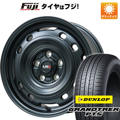 【新品国産5穴114.3車】 夏タイヤ ホイール4本セット 215/65R16 ダンロップ グラントレック PT5 レアマイスター LMG OFF STYLE 2 (マットブラック) 16インチ :fuji 1310 148154 40814 40814:フジコーポレーション