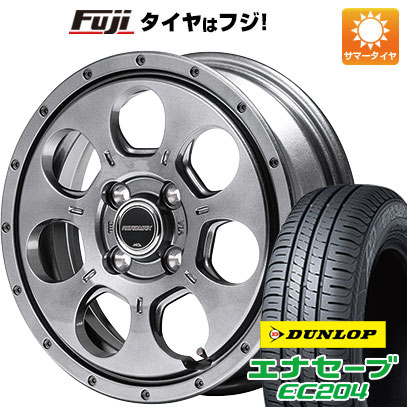 【新品 軽自動車】ソリオ ハスラー サマータイヤ ホイール4本セット 165/70R14 ダンロップ エナセーブ EC204 MID ロードマックス マッドエージェント 14インチ :fuji 21721 148616 25600 25600:フジコーポレーション