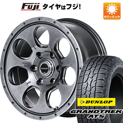 【新品国産5穴114.3車】 夏タイヤ ホイール４本セット 235/70R16 ダンロップ グラントレック AT5 MID ロードマックス マッドエージェント 16インチ｜fujicorporation