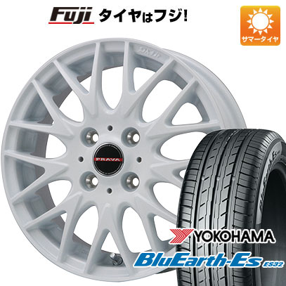 BluEarth - 【新品 軽自動車】N-BOX タント スペーシア 夏タイア 銀輪4本仕かける 155/65R14 ヨコハマ 青味地びた ES32 ビッグウエイ LEYSEEN プラバ9MJrII 14in