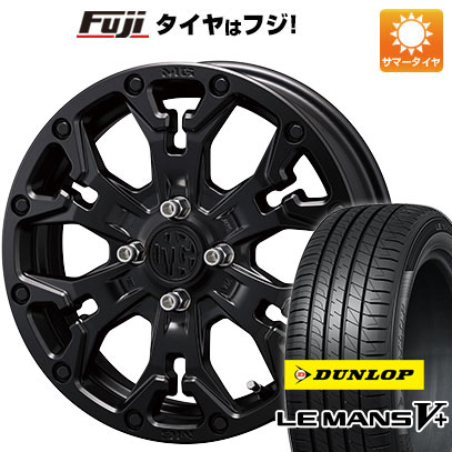 N BOX タント スペーシア 夏タイヤ ホイール4本セット 155/65R14 ダンロップ ルマン V+(ファイブプラス) クリムソン マーテルギア(MG) ゴーレム Jr 14インチ :fuji 21721 146922 40642 40642:フジコーポレーション