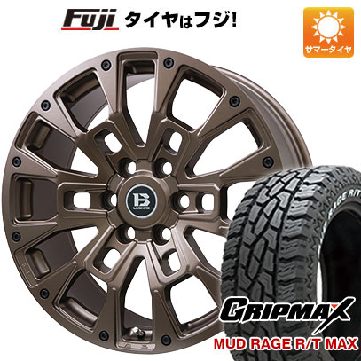 【新品国産6穴139.7車】 夏タイヤ ホイール4本セット 265/50R20 グリップマックス マッドレイジR/T MAX RWL(限定) ビッグウエイ B LUGNAS BRD 20インチ :fuji 11803 146679 32741 32741:フジコーポレーション