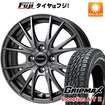 新品 ハスラー デリカミニ(4WD) サマータイヤ ホイール4本セット 165/60R15 GRIPMAX インセプション A/TII RWL ホットスタッフ エクシーダー E05II 15インチ :fuji 21761 150637 42828 42828:フジコーポレーション