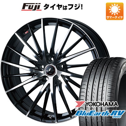 【パンク保証付き】【新品国産5穴114.3車】 夏タイヤ ホイール4本セット 215/60R16 ヨコハマ ブルーアース RV-03 ウェッズ レオニス FR 16インチ｜fujicorporation