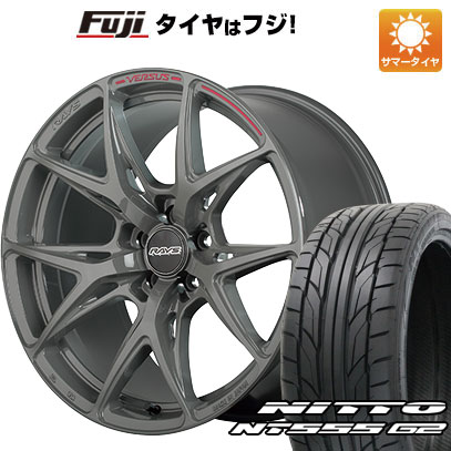 【パンク保証付き】【新品国産5穴114.3車】 夏タイヤ ホイール4本セット 215/35R19 ニットー NT555 G2 レイズ VERSUS クラフトコレクション VV21S 19インチ :fuji 2541 152752 23592 23592:フジコーポレーション