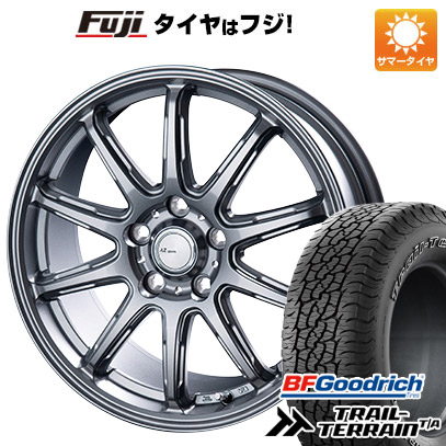 【新品国産5穴114.3車】 夏タイヤ ホイール４本セット 225/60R17 BFG トレールテレーンT/A ORBL インターミラノ AZ SPORTS RC 10 ダークシルバー 17インチ :fuji 1845 151672 36817 36817:フジコーポレーション