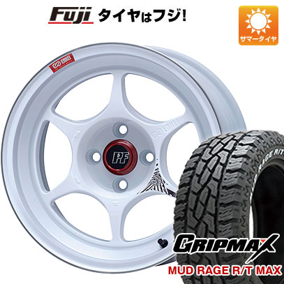 【新品国産5穴114.3車】 夏タイヤ ホイール４本セット 225/65R17 グリップマックス マッドレイジR/T MAX RWL(限定) エンケイ PF06 マシニングホワイト 17インチ :fuji 2182 152479 33241 33241:フジコーポレーション