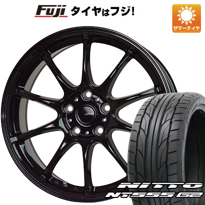 【パンク保証付き】【新品】フリード 5穴/114 夏タイヤ ホイール４本セット 205/45R17 ニットー NT555 G2 ホットスタッフ ジースピード G 07 17インチ :fuji 1670 150356 28807 28807:フジコーポレーション