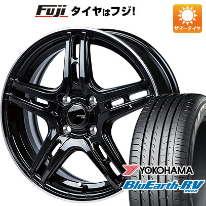 【パンク保証付き】【新品国産5穴114.3車】 夏タイヤ ホイール4本セット 215/60R16 ヨコハマ ブルーアース RV-03 モンツァ JPスタイル R52 16インチ｜fujicorporation