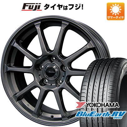 【パンク保証付き】【新品国産5穴114.3車】 夏タイヤ ホイール４本セット 215/55R17 ヨコハマ ブルーアース RV-03 テクノピア カリテス S316 17インチ｜fujicorporation