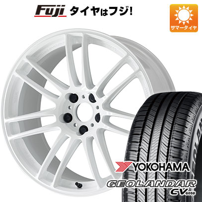 【新品国産車用 5穴114.3車】 夏タイヤ ホイール4本セット 225/55R19 ヨコハマ ジオランダー CV G058 ワーク エモーション ZR7 19インチ