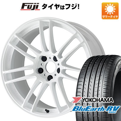 【パンク保証付き】【新品国産5穴100車】 夏タイヤ ホイール4本セット 225/40R19 ヨコハマ ブルーアース RV-03 ワーク エモーション ZR7 19インチ｜fujicorporation