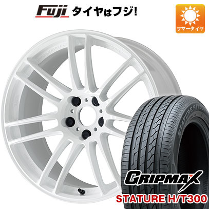 【新品国産5穴114.3車】 夏タイヤ ホイール４本セット 225/55R18 グリップマックス スタチャー H/T300 BSW（限定） ワーク エモーション ZR7 18インチ :fuji 1321 153597 40200 40200:フジコーポレーション