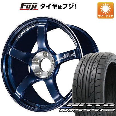 【パンク保証付き】【新品国産5穴114.3車】 夏タイヤ ホイール４本セット 215/45R18 ニットー NT555 G2 ヨコハマ アドバンレーシング TC4 SE 18インチ :fuji 1130 148476 23607 23607:フジコーポレーション