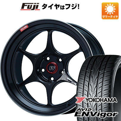 【新品国産5穴114.3車】 夏タイヤ ホイール４本セット 225/55R18 ヨコハマ エイビッド エンビガーS321 エンケイ PF06 マシニングブラック 18インチ :fuji 1321 151075 43106 43106:フジコーポレーション